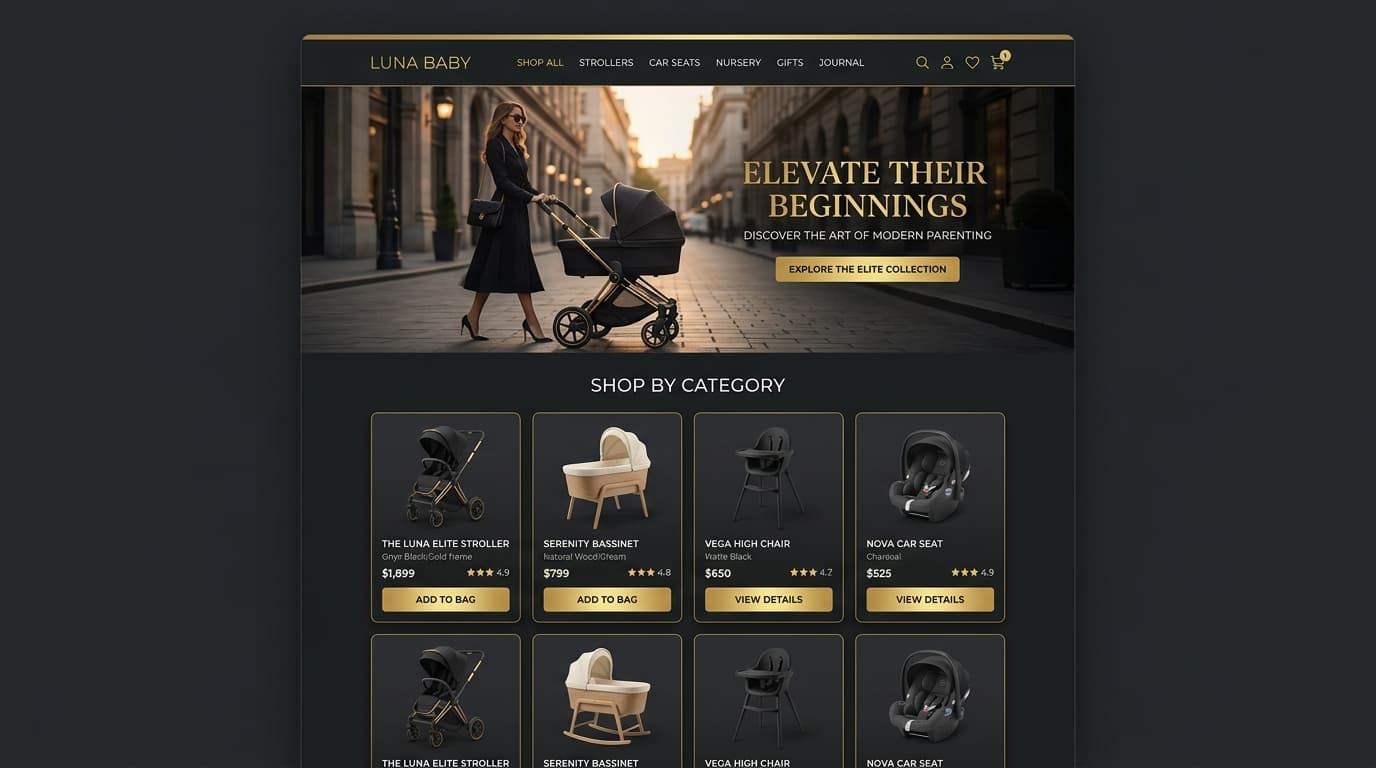 Louba Baby — E-Commerce & Naissance