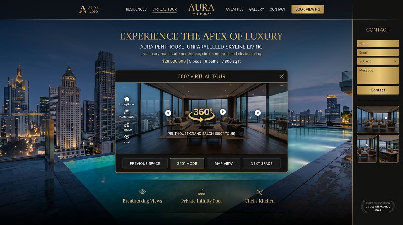 AURA — Immobilier de luxe 360°